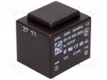 ترانس 220 به 12 ولت با جریان 192 میلی آمپر HAHN مدل: BV EI 305 2800