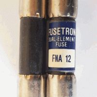 فیوز استوانه ای  ، باسمن ،Cooper Bussmann Fusetron Dual Element Fuse Fna-12 Surplus FNA12