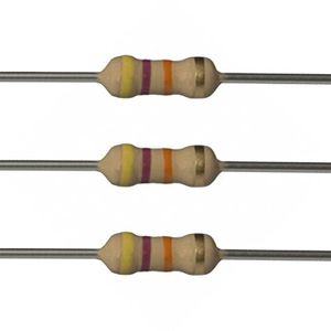 مقاوت 47 کیلو اهم- یک چهارم وات- بسته 10 عددی