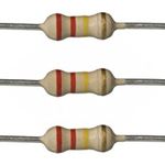 مقاوت 220 کیلو اهم- یک چهارم وات- بسته 10 عددی