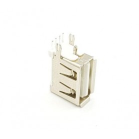 کانکتور USB-A مادگی ایستاده رایت کوتاه 10mm رنگ سفید