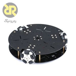 شاسی ربات 58mm با سه چرخ Omnidirectional و موتور انکودر دار