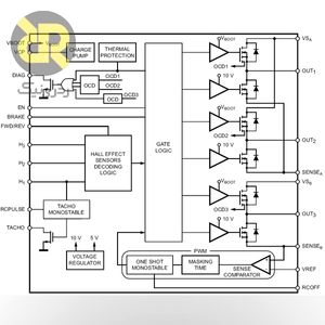 آی‌ سی درایور موتور براشلس سه فاز L6229PDTR