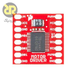 ماژول درایور موتور دوکاناله H-bridge مدل TB6612FNG