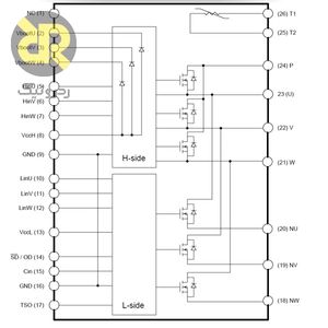 آی‌ سی درایور موتور براشلس سه فاز STIB1060DM2T-L