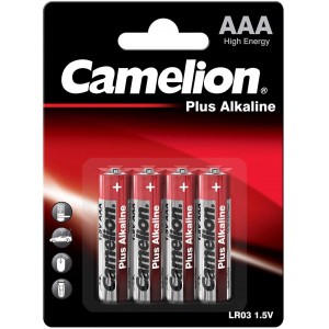 باطری نیم قلمی پلاس آلکالین 4 عددی کملیون