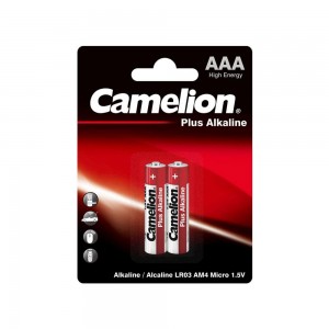 باطری نیم قلمی پلاس آلکالین 2 عددی کملیون