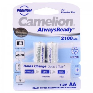 باطری قلمی شارژی 2 عددی  کملیون 2100mAh