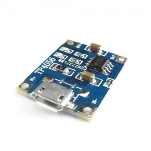 ماژول شارژر باتری های لیتیومی TP4056 با قابلیت تغذیه میکرو USB و جریان دهی 1 آمپر