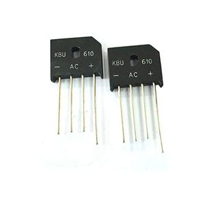 بسته 5 عددی پل دیود شانه ای KBL610 با جریان 6 آمپر 6A 1000V