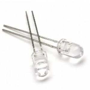 LED شفاف لیزری سفید- 5 میل- بسته 10 عددی