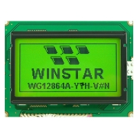 نمایشگر گرافیکی Winstar زرد 64*128 مدل WG12864A...