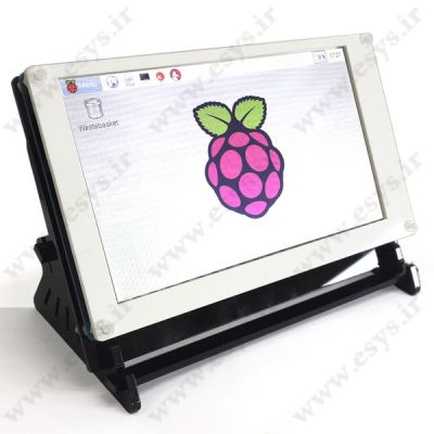 Raspberry Pi LCD 7 inch Low Res _ رسپری پای ال سی دی با رزلوشن 800 * 480 و تاچ خازنی