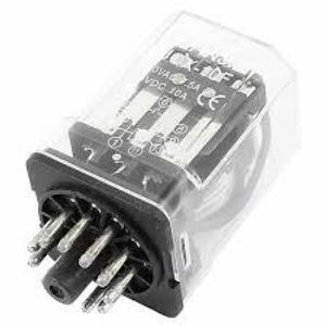 رله 12 ولت 3کنتاکت 10 آمپر صنعتی  11 پایه گرد