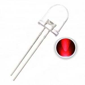 LED 10MM RED شفاف