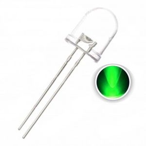LED 10MM GREEN شفاف