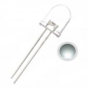 LED 10MM WHITE شفاف