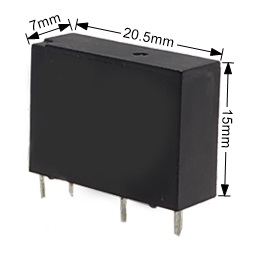 Relay BJS-SS-112LM 4Pin 5A 12V 0.2W AFE | 00