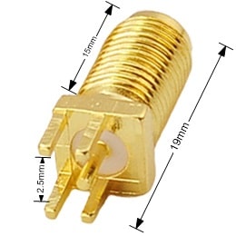 Connector SMA Jack (Female) ST 15mm | 00