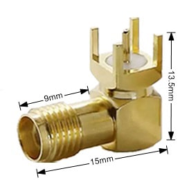 Connector SMA Jack (Female) Right 9mm | 00