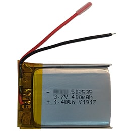 Battery Lithium-Polymer 3.7V 400mAh Custom | 00