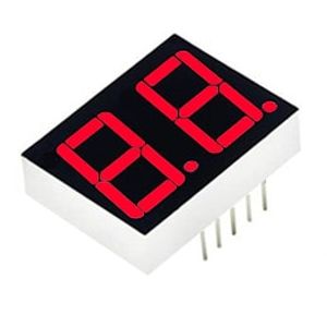 LED 7Seg 2Digits Red 0.39″ | 01