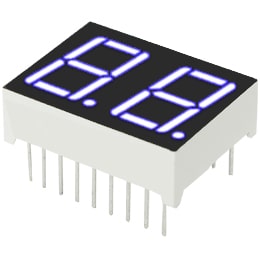 LED 7Seg 2Digits White 0.56″ | 00