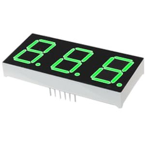 LED 7Seg 3Digits Pure Green 0.80″ | 00