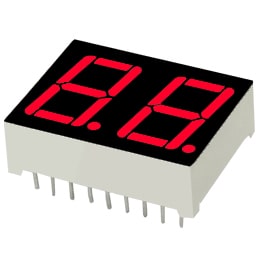 LED 7Seg 2Digits Red 0.56″ | 00