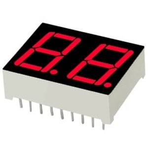 LED 7Seg 2Digits Red 0.56″ | 00