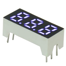LED 7Seg 3Digits White 0.24″ | 00