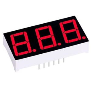 LED 7Seg 3Digits Red 0.56″ | 00