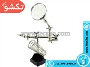 گیره مونتاژ ذره بین دار به همراه پایه هویه ZD-410