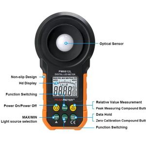 لوکس متر دیجیتالی خودکار PM6612L