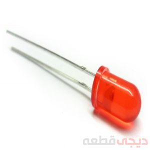 ‌ال ای دی LED پایه بلند 5 میل قرمز