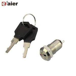 سوئیچ آلفا 2 حالته با کلید روکش پلاستیکی - مدل DAIER KS-01-101C