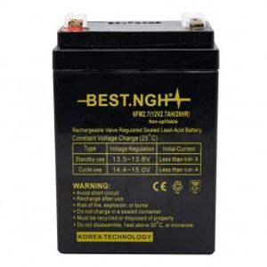 باتری خشک 12 ولت 2.7 آمپر ساعت مارک BEST NGH