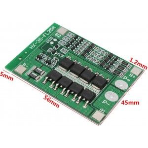 ماژول محافظ شارژ باتری لیتیومی 3 سل (12.6V) -25 آمپر